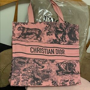 Dior Dioriviera Pink and Black Tote